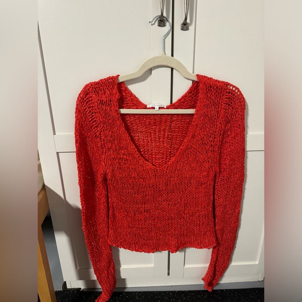 red sweater